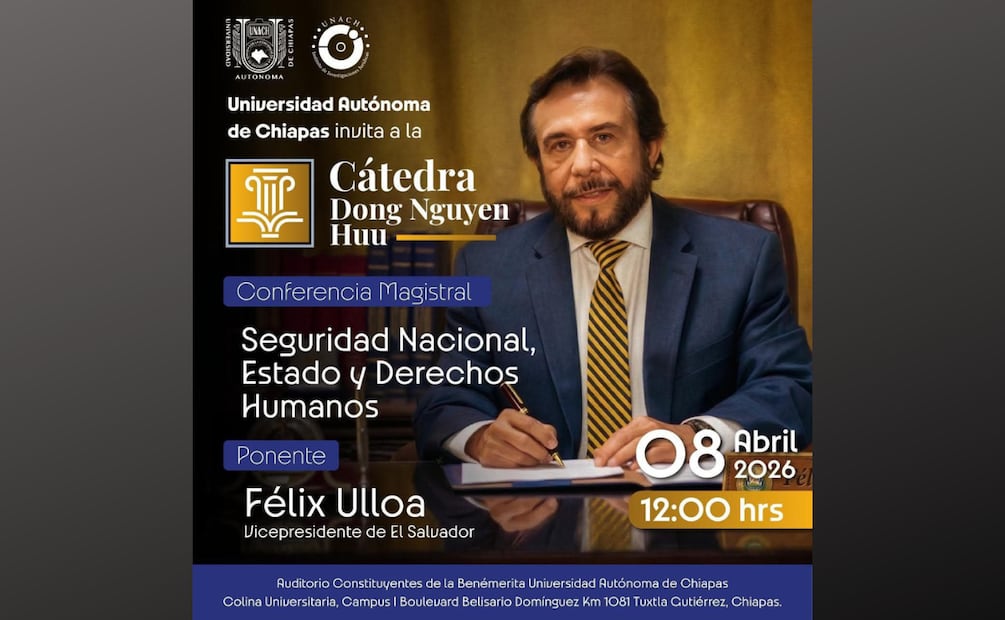 Ulloa, presumió en su conferencia virtual, que con la aplicación del régimen de Nayib Bukele, se logró pacificar El Salvador. | Foto: Especial.