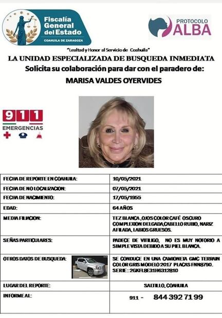 Localizan sin vida a mujer desaparecida en Coahuila; trabajadora principal sospechosa