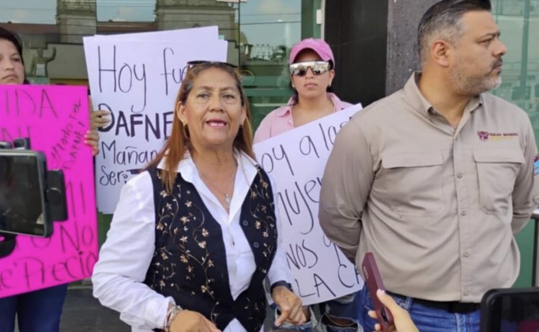 Marchan en Ciudad Madero por el caso de Dafne Zapata; exigen justicia por su muerte.
Foto: Especial.