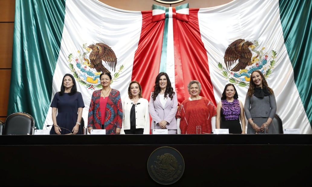 Legisladoras durante el Conversatorio de Presidentas de la Cámara de Diputados. Foto: Especial.