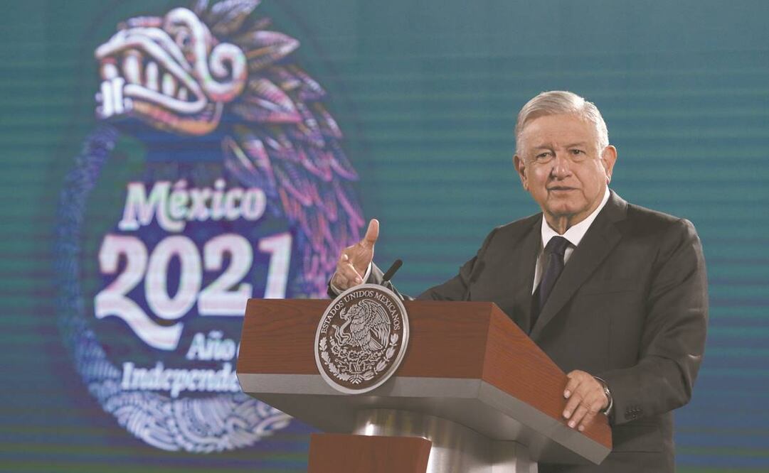 El presidente Andrés Manuel López Obrador, desde Palacio Nacional, destacó que el espacio de “Quién es quién en las mentiras de la semana” busca poner por delante la verdad y respetar a la gente. Foto: Carlos Mejía/ EL UNIVERSAL. 