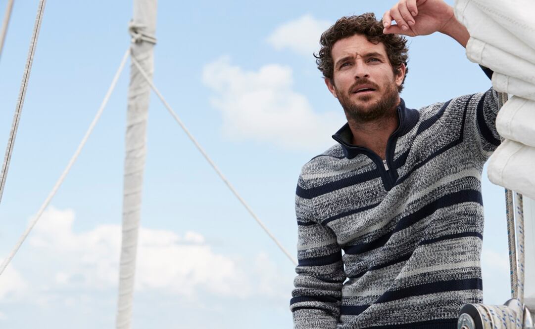 Patrones a rayas y cuadros son una de las apuestas de la firma (Foto Cortesía)