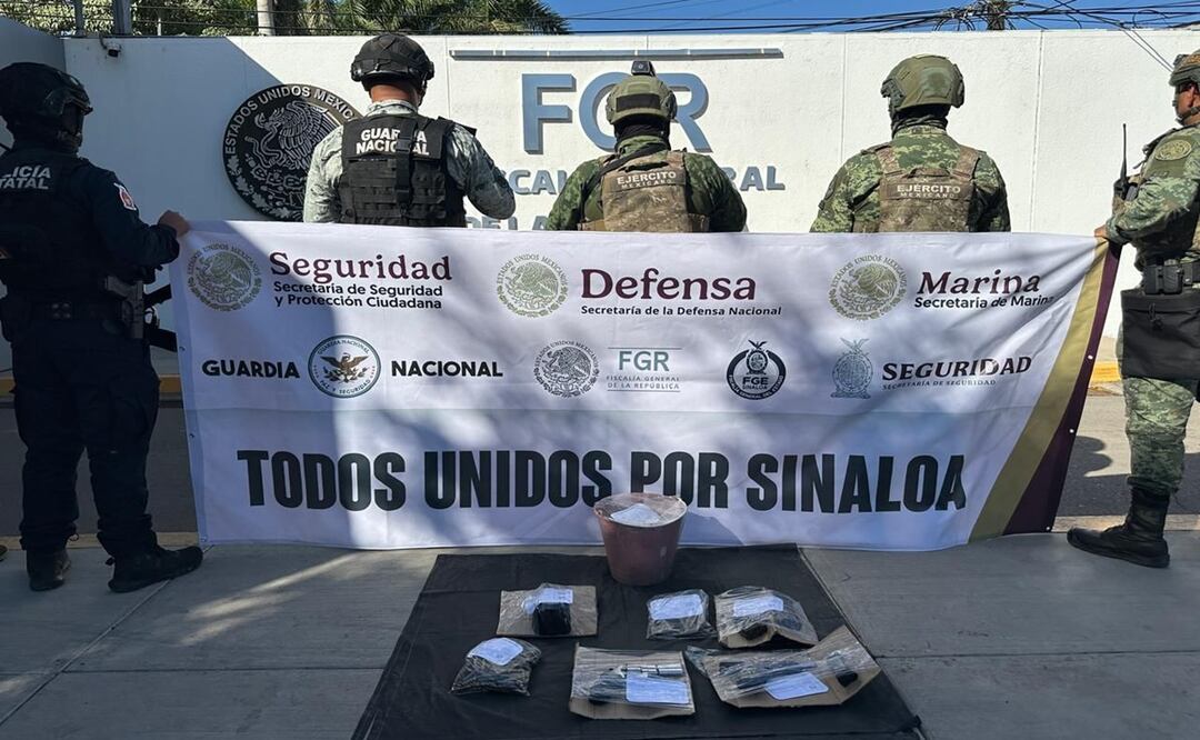 En operativos en Sinaloa decomisan armas y municiones; hay seis detenidos. Foto: Especial