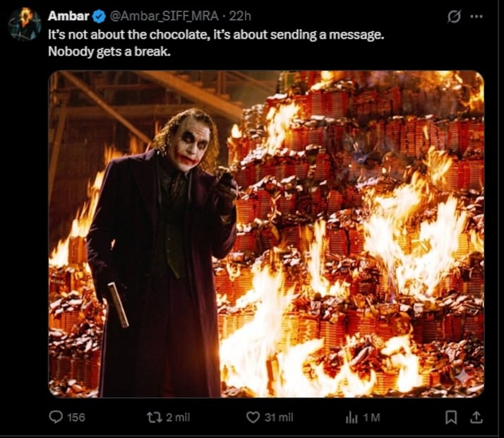 Los mejores memes que dejó el atraco de 12 toneladas de KitKat. Foto: Captura de pantalla