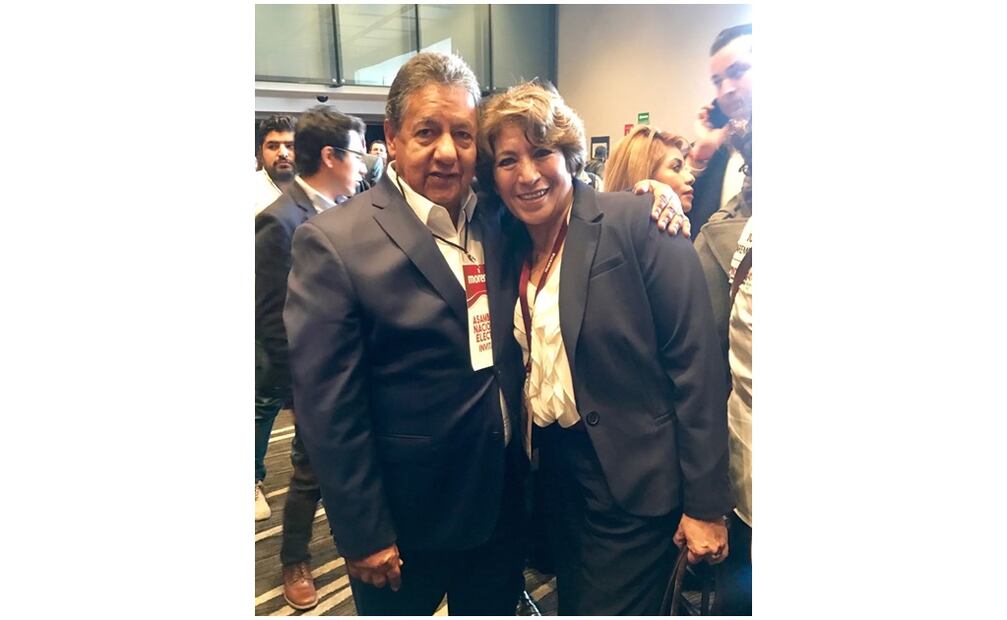 Higinio Martínez Miranda y Delfina Gómez. Foto: Especial