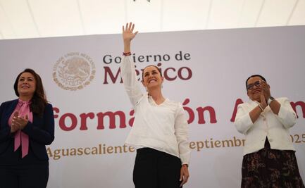 "Gobernar es rendir cuentas", dice Sheinbaum en Aguascalientes; destaca trabajo de la panista Teresa Jiménez