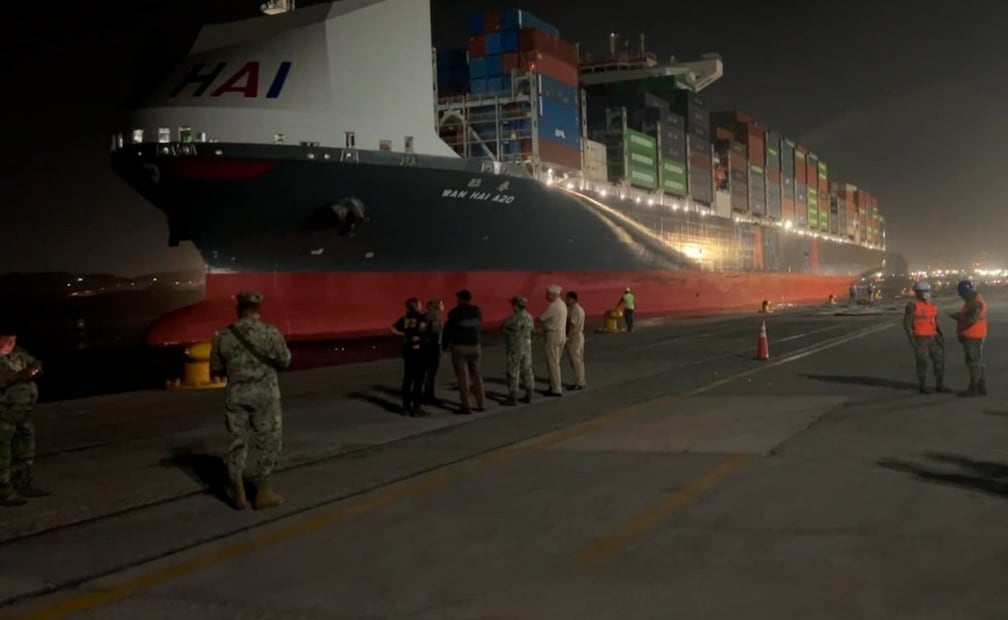 Marina asegura más de una tonelada de cocaína en el recinto portuario de Lázaro Cárdenas, Michoacán. Foto: Especial
