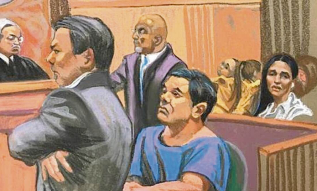 Durante toda la jornada, las hijas de El Chapo centraron su atención en su padre. (EFE)