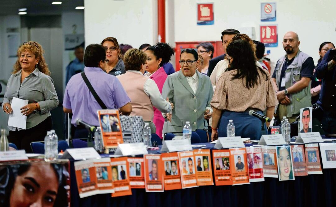 La secretaria de Gobernación, Rosa Icela Rodríguez, se reunió nuevamente con colectivos de madres buscadoras, ante quienes garantizó que habrá coordinación y respeto. (22/04/2025) Foto: Diego Simón Sánchez | El Universal