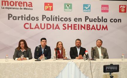 Distintos partidos políticos de Puebla cierran filas con Sheinbaum 