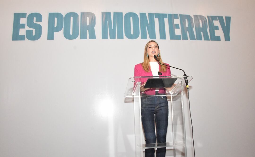 Mariana Rodríguez Cantú en rueda de prensa. Foto: Emilio Vázquez / EL UNIVERSAL