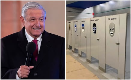 AMLO reacciona a polémica por decoración de los baños del Aeropuerto Felipe Ángeles 
