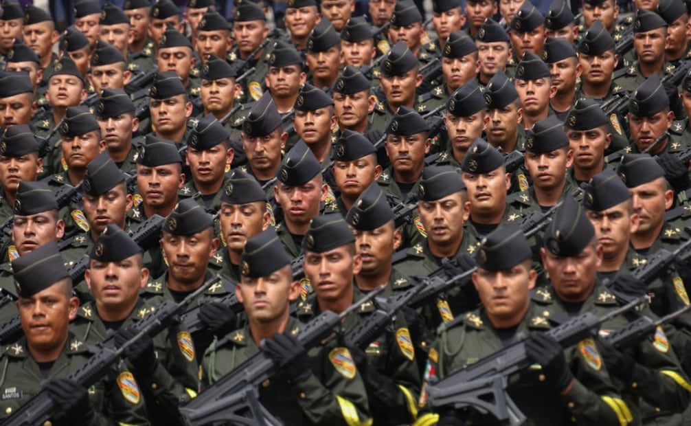 Militares y GN ensayan desfile para conmemorar Independencia de México el 16 de septiembre (09/09/2026). Foto: Karla Guerrero/EL UNIVERSAL