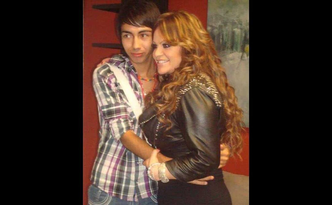 Luis Felipe Hurtado Delgado, fan, y Jenni Rivera. Foto: Cortesía Luis Felipe Hurtado Delgado