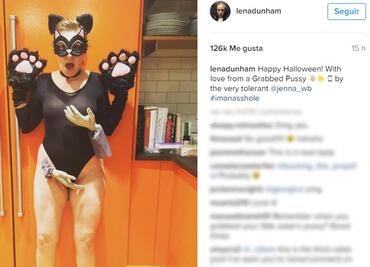 Lena Dunham también se inspira en Donald Trump para Halloween
