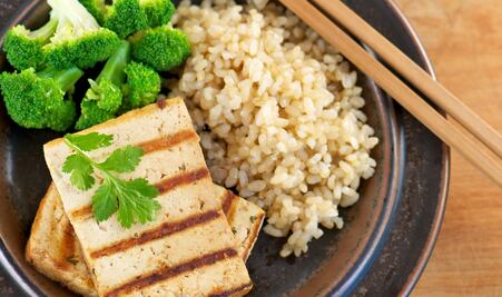 #RECETA de tofu al teriyaki con brócoli