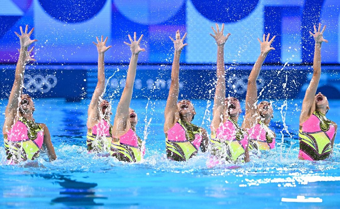 Equipo mexicano de natación artística en los Juegos Olímpicos - Foto: AFP