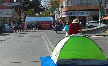 Maestros instalan campamentos en Chiapas