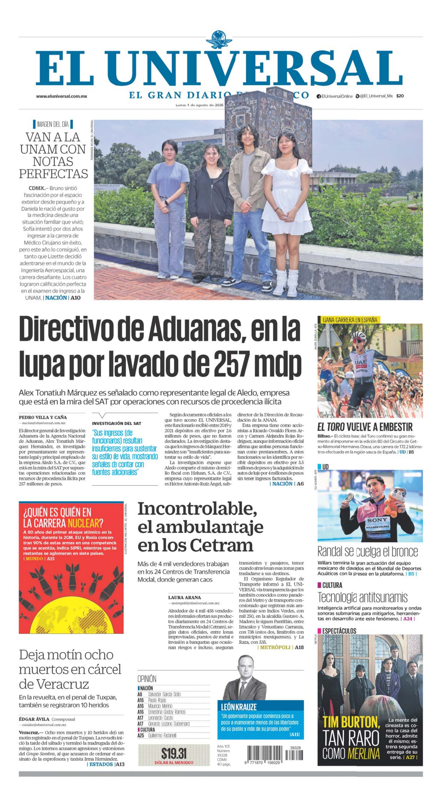 Portada impresa