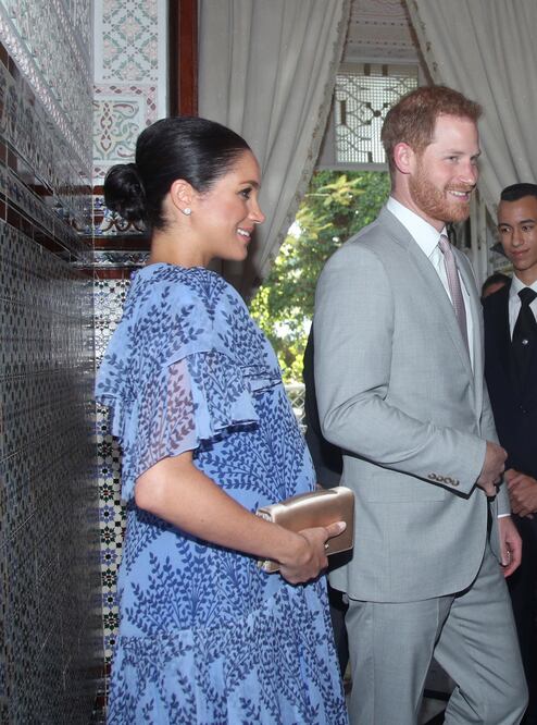 Meghan Markle finalizó su viaje en Marruecos. Foto: REUTERS