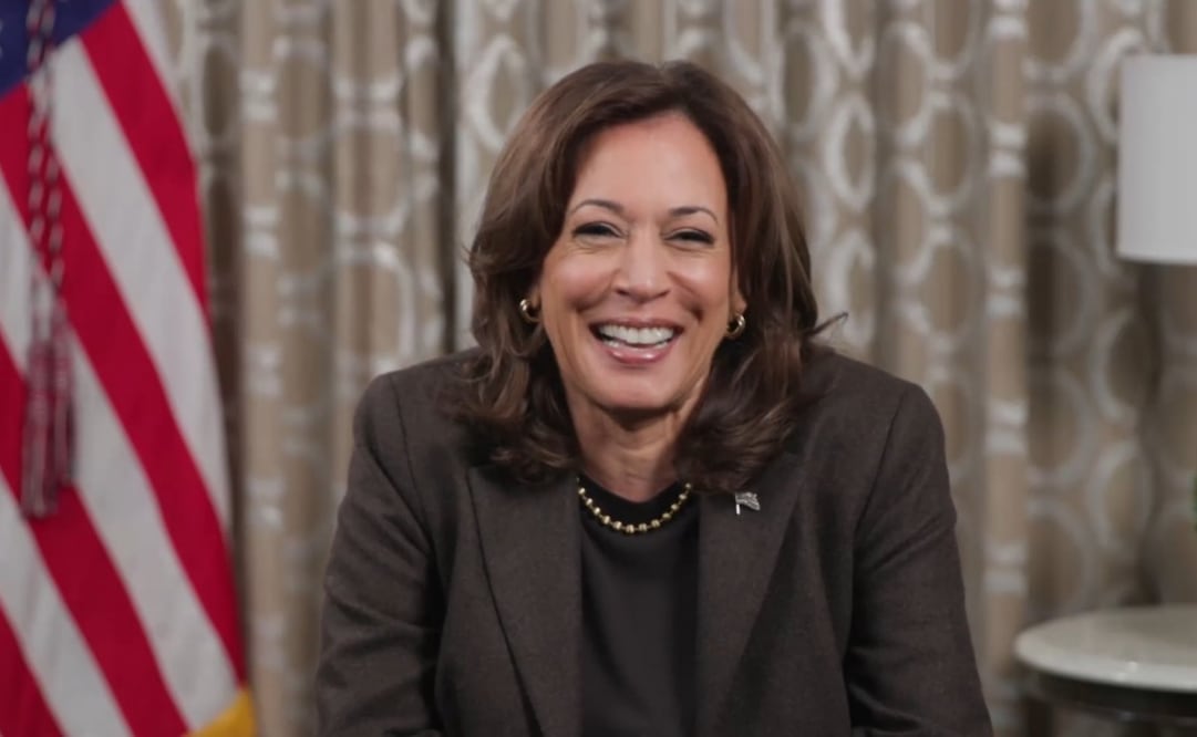 Kamala Harris, exvicepresidenta y excandidata demócrata. Foto: Captura de pantalla