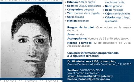 A 2 años del ataque, intensifican búsqueda de mujer que lanzó ácido a una joven en Iztacalco