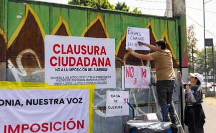 “Clausura ciudadana”; Vecinos de Azcapotzalco montan guardia contra  construcción de albergue migrante