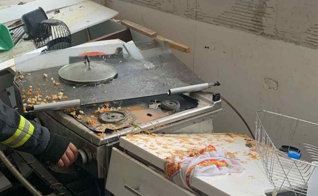 Fuga de gas en Naucalpan. Foto: Especial