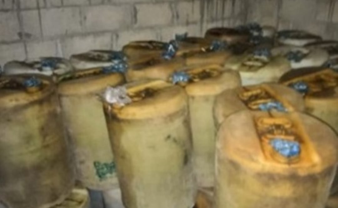 Cateo a establecimiento de venta ilegal de hidrocarburo (FOTO: ESPECIAL)