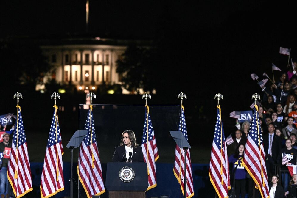 La vicepresidenta estadounidense y candidata presidencial demócrata, Kamala Harris, expresó su agradecimiento: "Esto es lo mejor de lo mejor, muchísimas gracias a todos", afirmó. Foto: AFP/Archivo