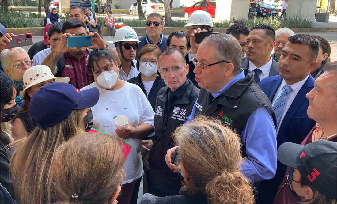 Javier González del Villar, Director General PEMEX Logística acudió al lugar. Foto: Gaspar Betancourt/ EL UNIVERSAL