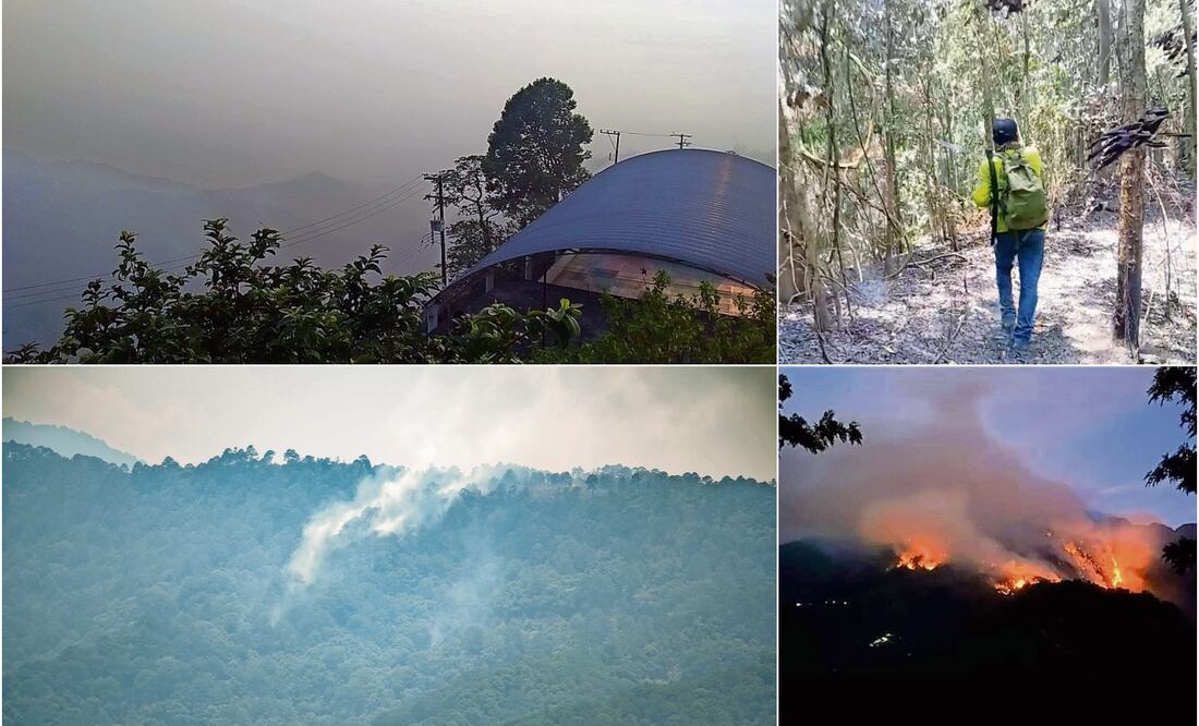 Los incendios en Oaxaca han consumido bosques y ocasionado problemas de salud a la población. Foto: Especial