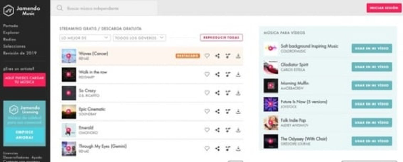 Conoce 5 plataformas legales para descargar música gratis