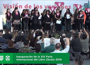 Exigen "perspectiva de género" en inauguración de FIL Zócalo