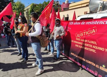 Protestan comunidades originarias de Oaxaca contra la CFE y el despojo de sus territorios