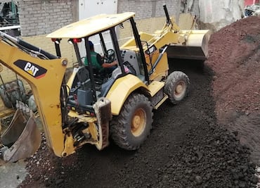 Continúan trabajos de estabilización de material en Cerro del Chiquihuite