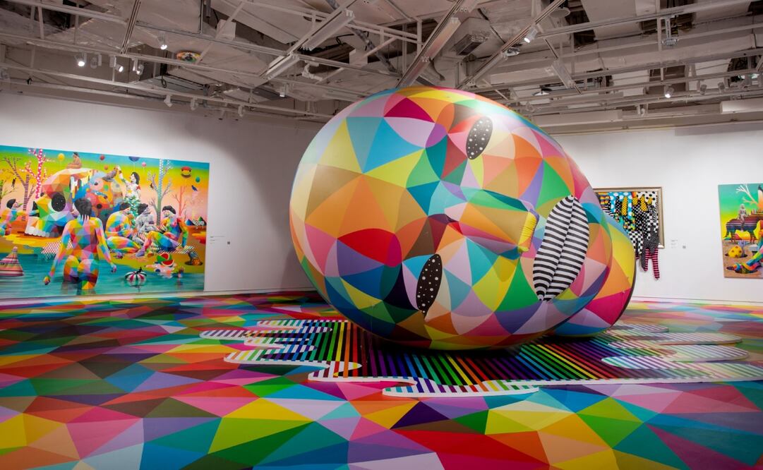Se trata de la primera muestra del artista contemporáneo Okuda San Miguel en México. Imagen: Okuda Expo