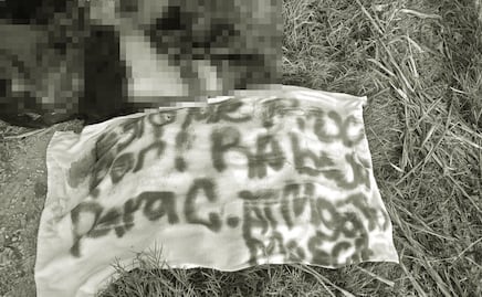Abandonan cuerpos desmembrados en ranchería Río Tinto de Centro, Tabasco; localizan lona con mensaje de amenaza