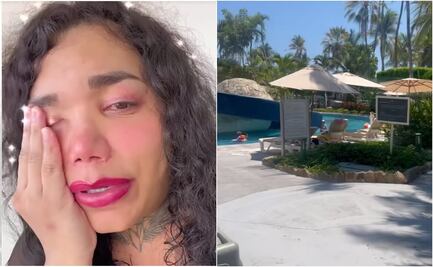 Paola, de "Las Perdidas", acusa discriminación en hotel de Acapulco: "Me sacaron de la alberca"