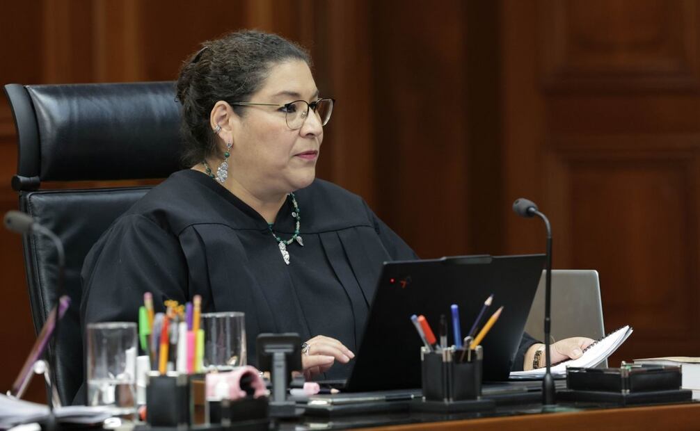 Lenia Batres, ministra de la Suprema Corte de Justicia de la Nación, durante la última sesión este martes 19 de agosto de 2025. Foto: SCJN/ Cuartoscuro