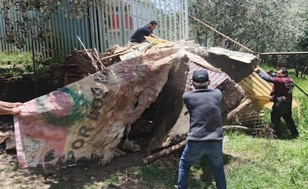 Retiran vivienda improvisada en Parque Axomiatla en Álvaro Obregón; alcaldía busca garantizar seguridad y recuperar espacio público