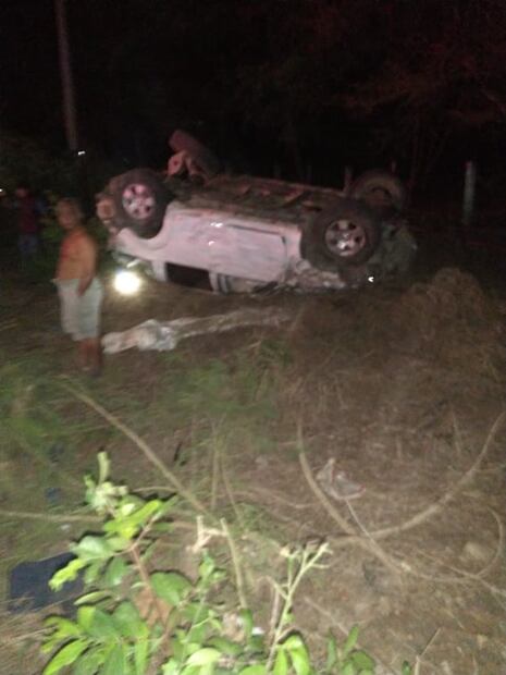 Tras persecución vuelca camioneta con migrantes en Chiapas, tres mueren y siete están heridos 