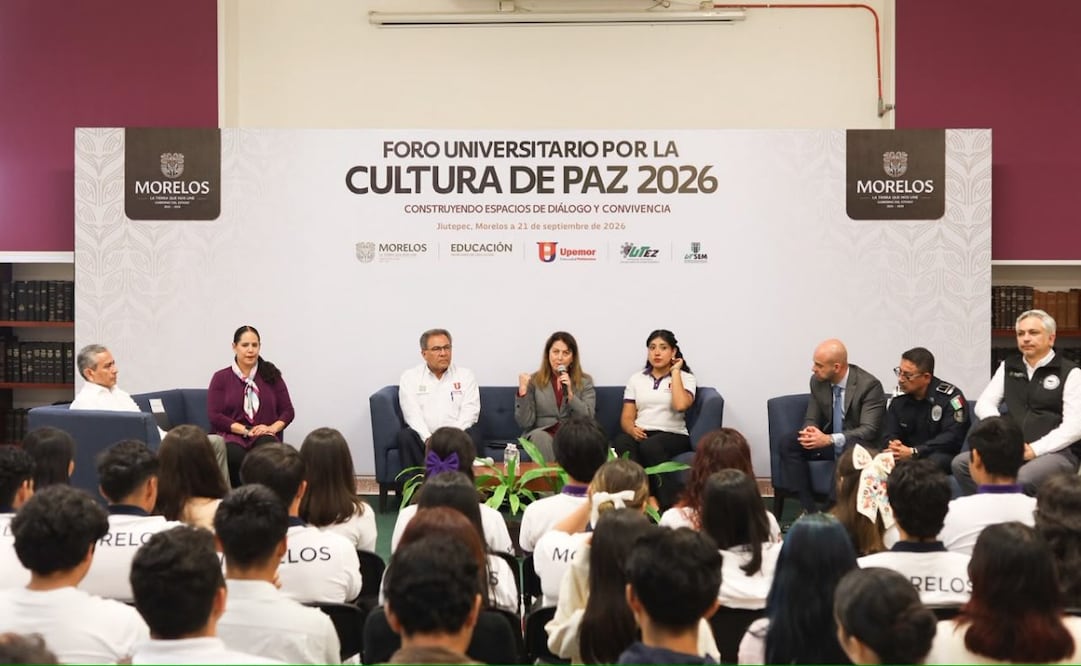 En la inauguración del Foro Universitario por la Cultura de Paz 2026, la gobernadora Margarita González Saravia convocó a fortalecer la prevención de la violencia mediante la educación.
(21/09/26)
Foto: Especial.