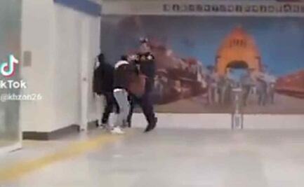 VIDEO: Policía se enfrenta contra dos sujetos en Metro Revolución al ritmo de Eye of the Tiger