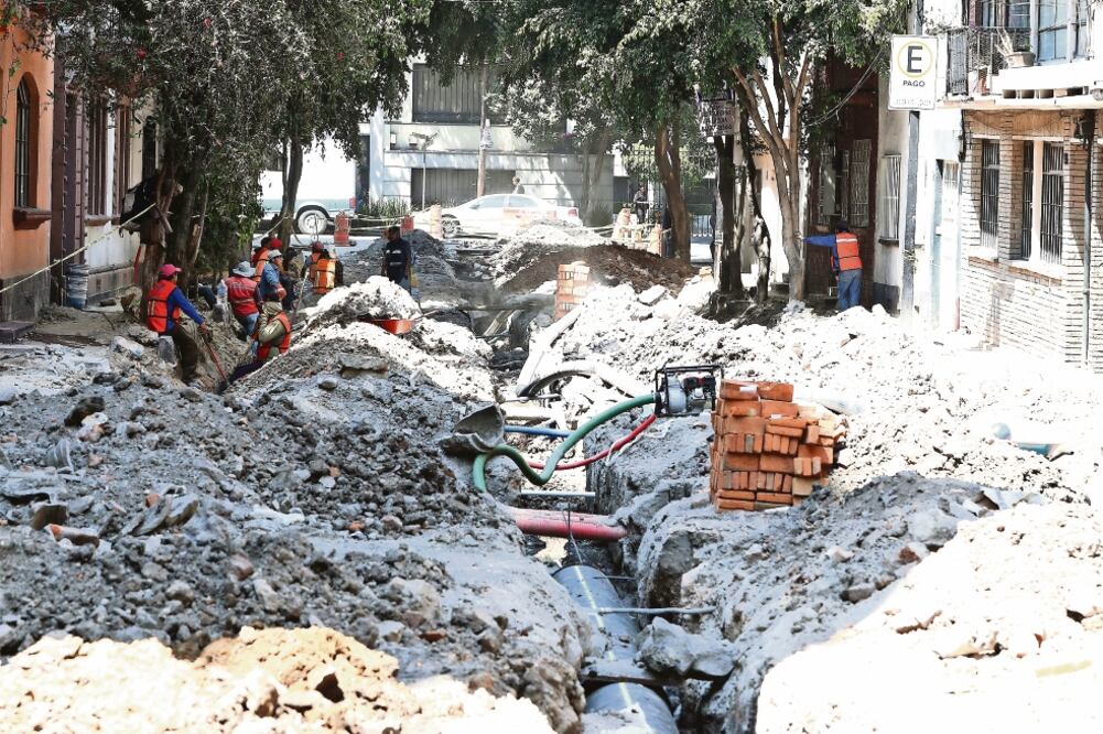Remodelación. Las calles del polígono comercial serán asfaltadas con concreto hidráulico, el cual tiene una vida útil de entre 20 y 25 años (ARCHIVO EL UNIVERSAL)