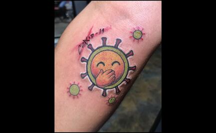 Causa polémica tatuaje del coronavirus en Tamaulipas 