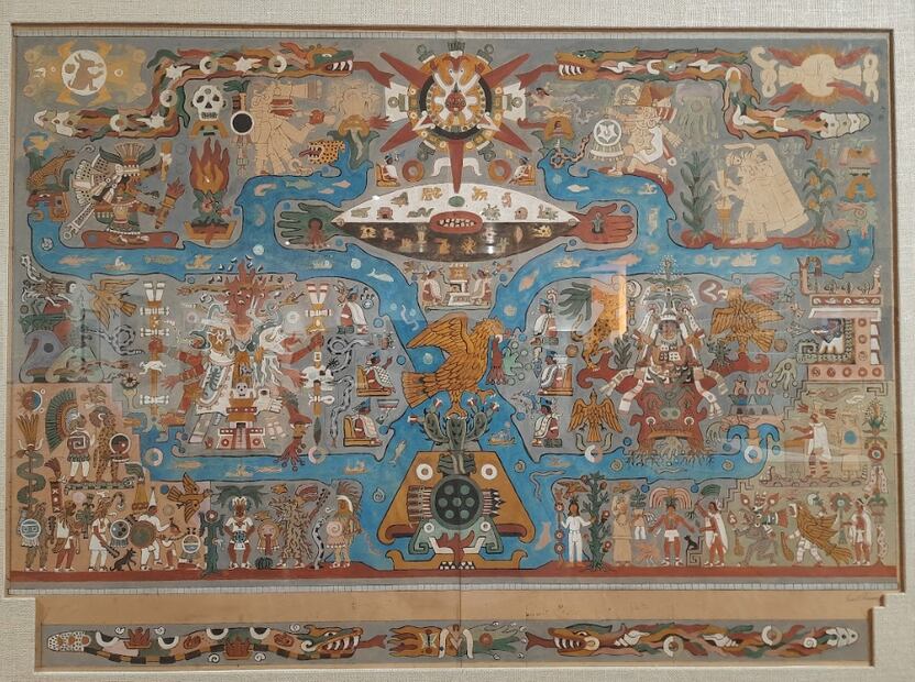 “Bocetos para mosaicos de la Biblioteca Central en Ciudad Universitaria” (1952), Juan O’Gorman. Foto: Frida Juárez Bautista/EL UNIVERSAL.