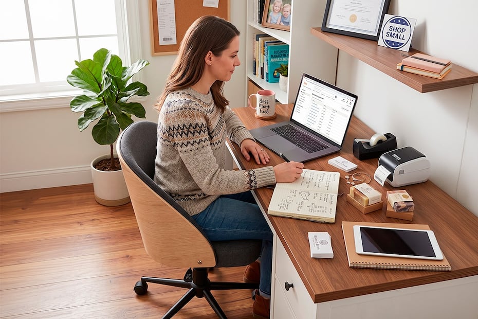 El home office para mamás emprendedoras en México exige espacios funcionales. Foto: Cortesía