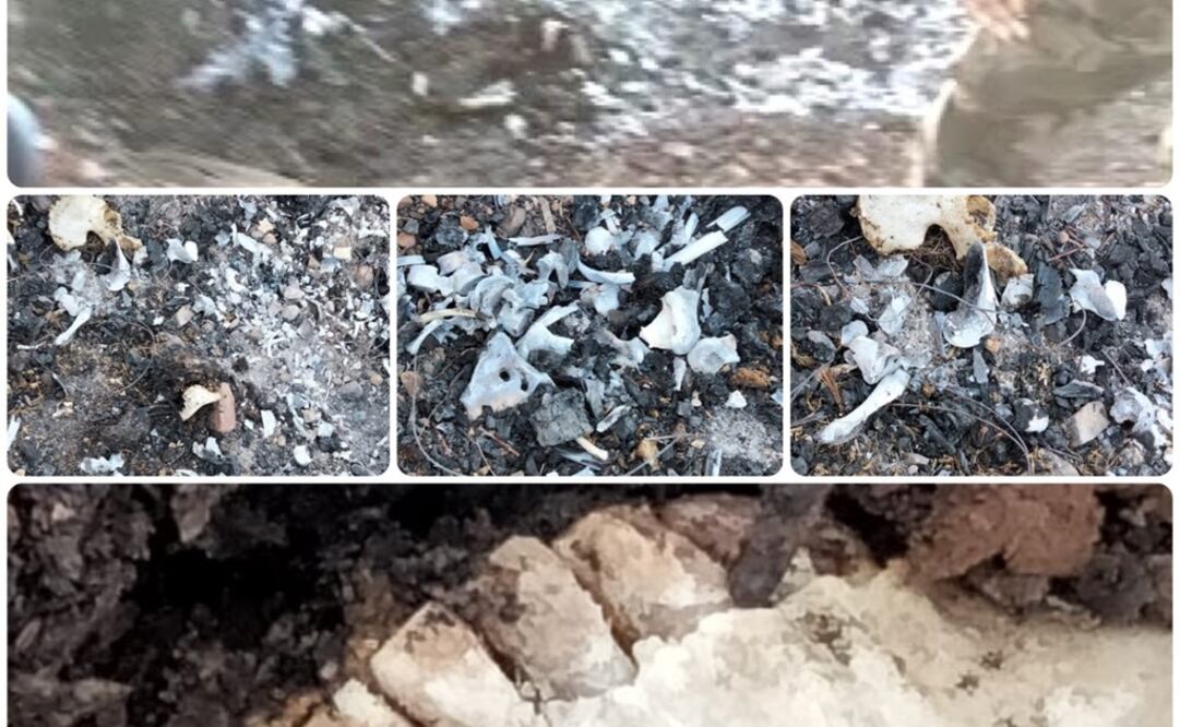 Madres buscadoras localizaron un crematorio clandestino en un rancho del ejido Lázaro Cárdenas. Foto: Especial 