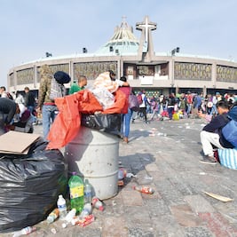 Recolectan 854 toneladas de basura de peregrinos